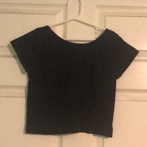 Black crop top